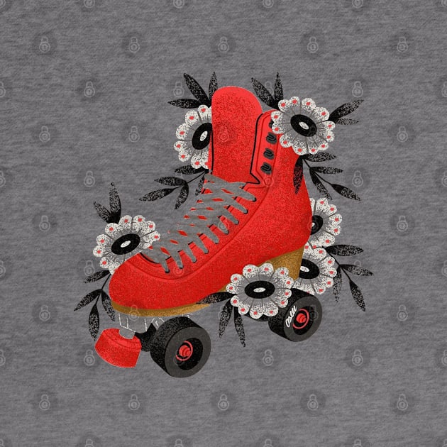 roller skates illustration by mariebellamanda